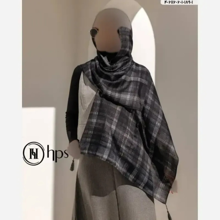 شال نخی پاییزه طرح دار مارتاشاپ قواره 200 در 75 سانت نرم و لطیف با ایستایی عالی