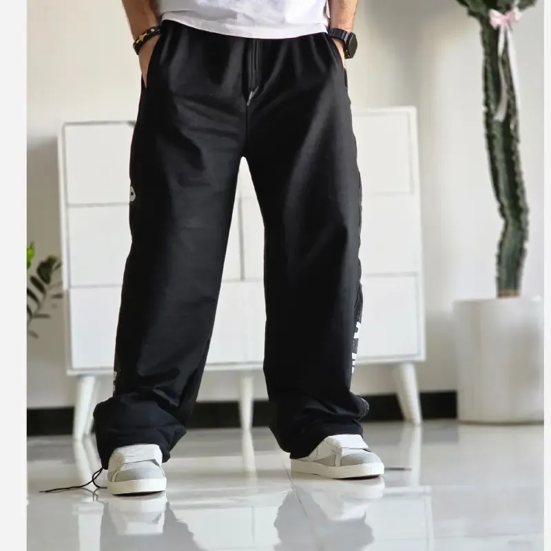 شلوار اسلش بگ جردن مشکی گلکسی اسپان قد 108 سایز XXL XXXL