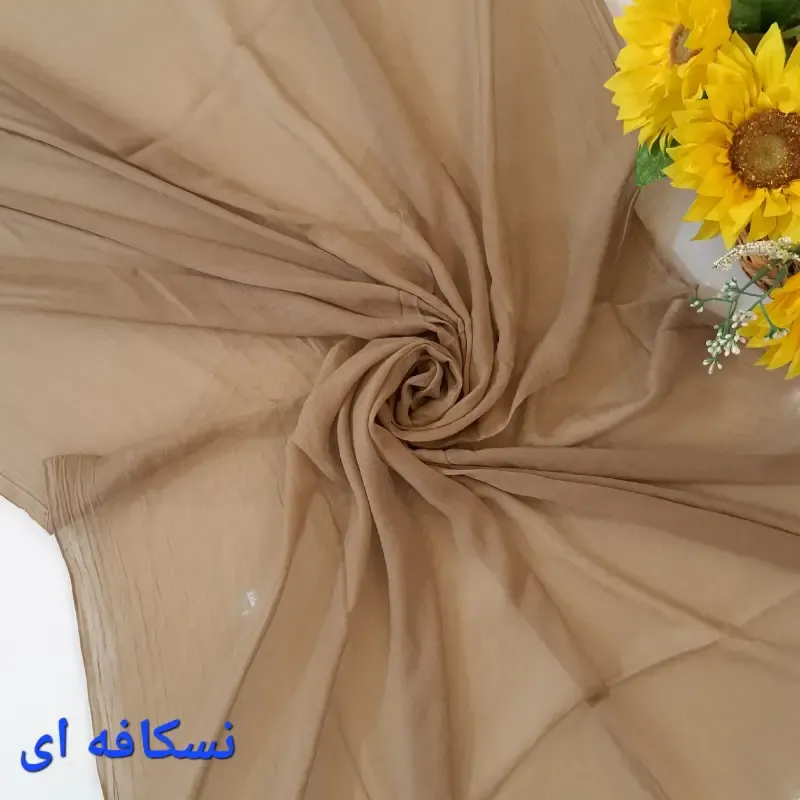 شال نخی سوپر نخ گیاهی ساده ابعاد 200 در 80 مناسب بهار و تابستان