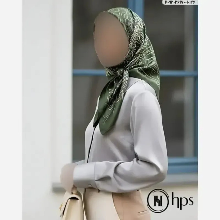 مینی اسکارف اسپرت تویل ابریشم قواره 75 برند HPS