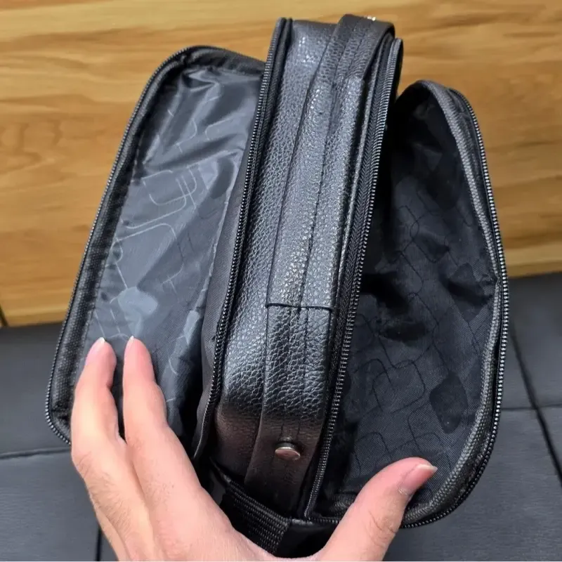 کیف دوشی چرمی بزرگ جادار چرم صنعتی A++ پنج محفظه رنگ مشکی قهوه ای