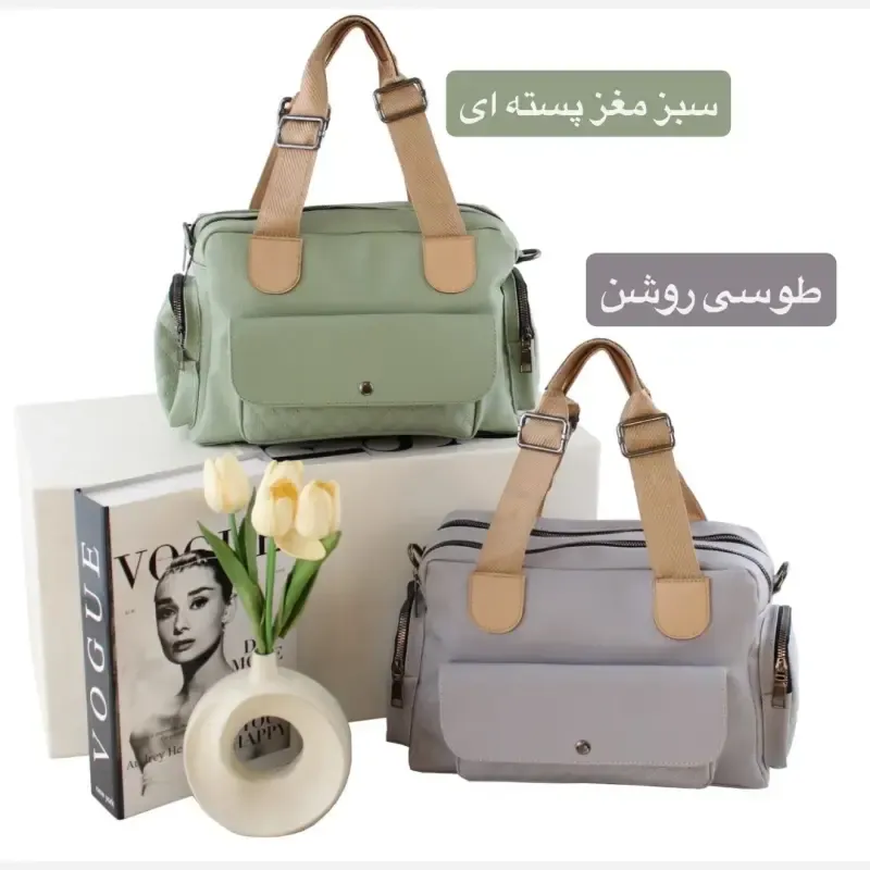 کیف زنانه چرم مصنوعی روزمره و رسمی بند بلند (4)