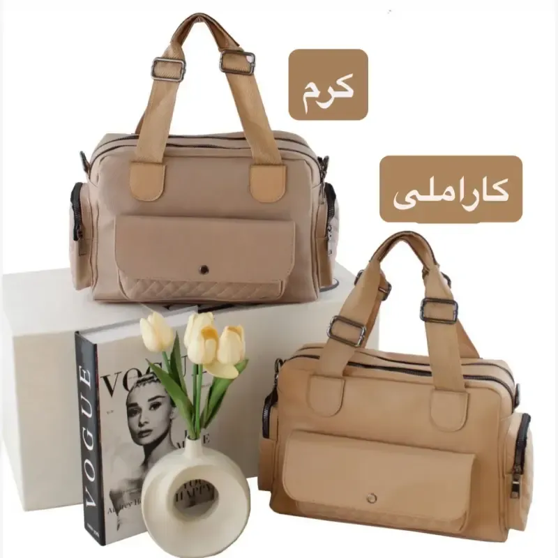 کیف زنانه چرم مصنوعی روزمره و رسمی بند بلند (4)