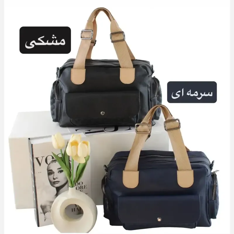 کیف زنانه چرم مصنوعی روزمره و رسمی بند بلند (4)