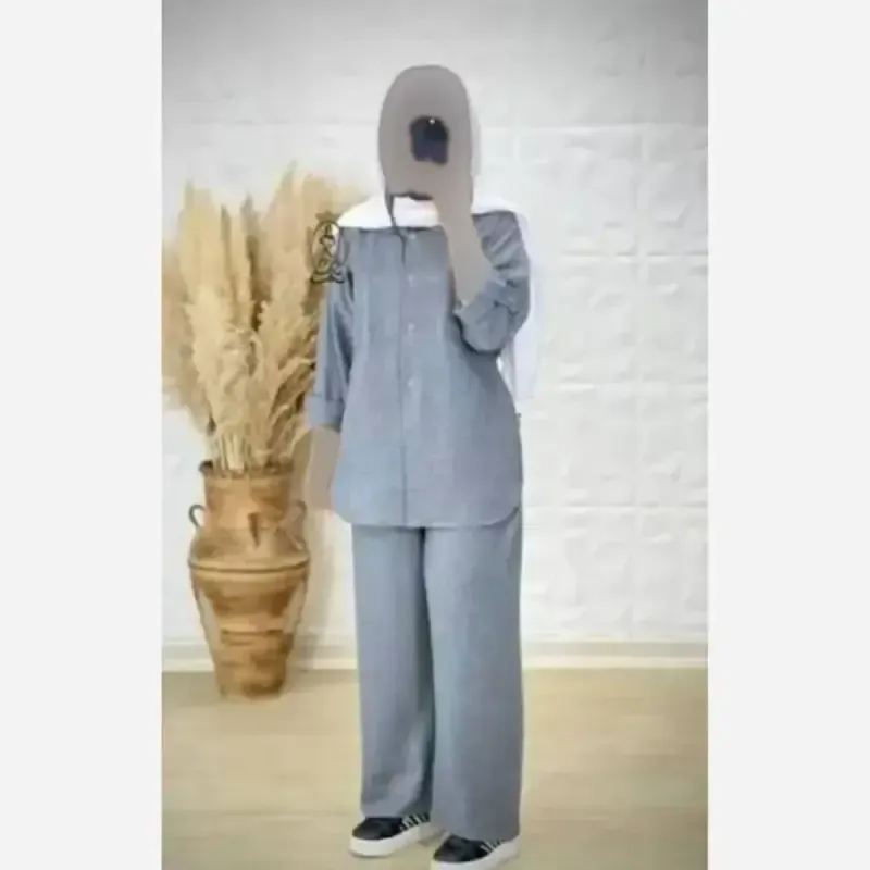 ست مانتو شلوار تابستانه پارچه بابوس وارداتی سایز بزرگ