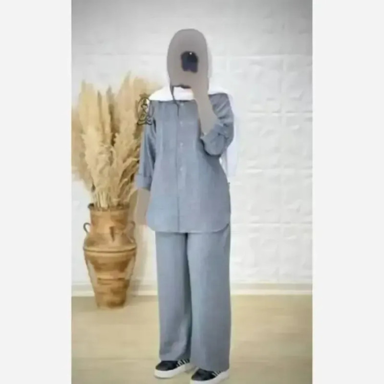ست مانتو شلوار تابستانه پارچه بابوس وارداتی سایز بزرگ