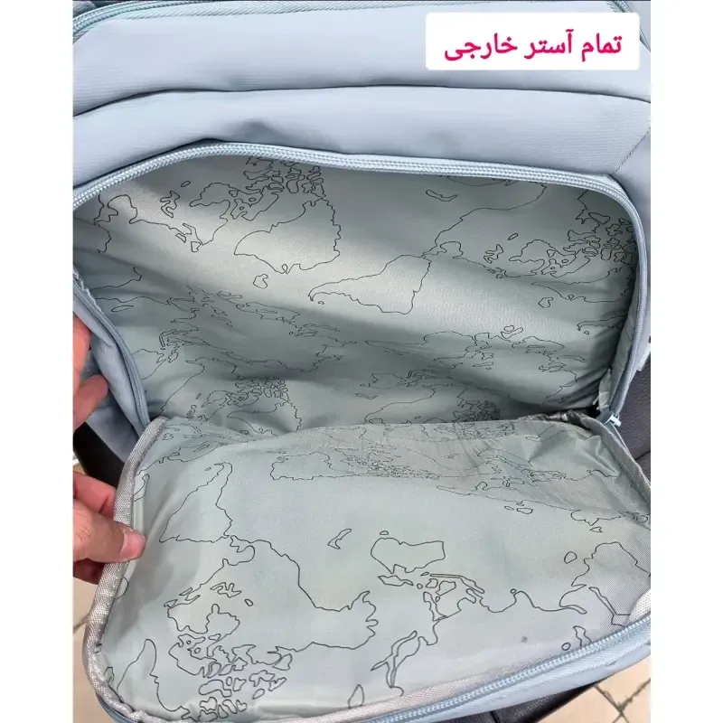 کوله پشتی پاستیلی اسپرت پریزیدنت وارداتی ضد خش جادار با محفظه لپ تاپ