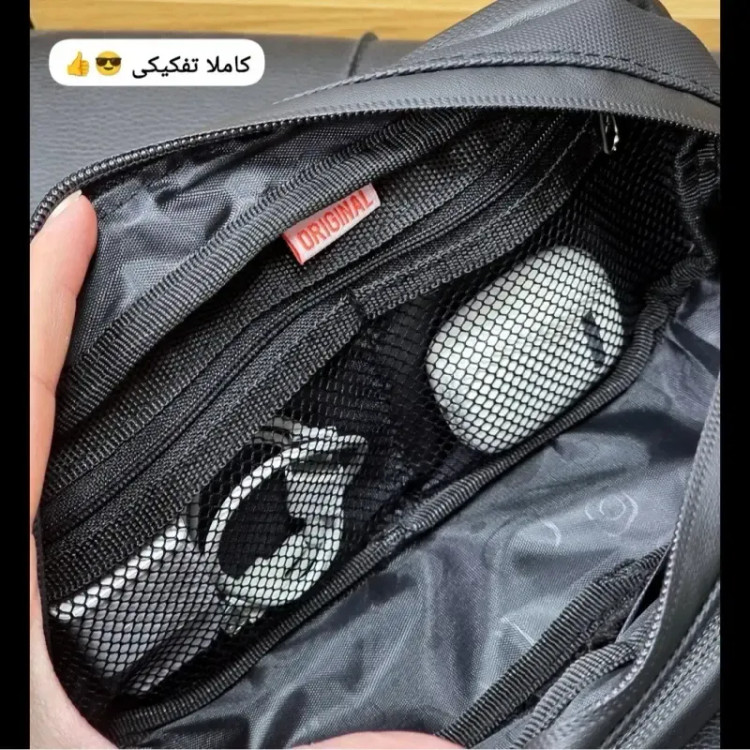 کیف دستی مردانه ضد آب گرین لاین جنس اسکین سیلیکونی ابعاد 13 در 23 سانتی متر