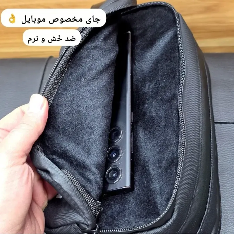 کیف دستی مردانه ضد آب گرین لاین جنس اسکین سیلیکونی ابعاد 13 در 23 سانتی متر