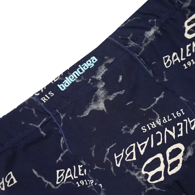 شورت مردانه نیم پا نخ و پنبه لاکرا طرح balenciaba فری سایز