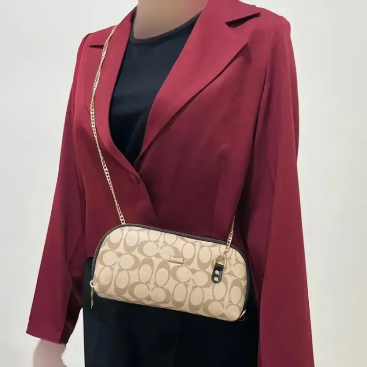 کیف دستی و دوشی زنانه طرح دار چرم صنعتی