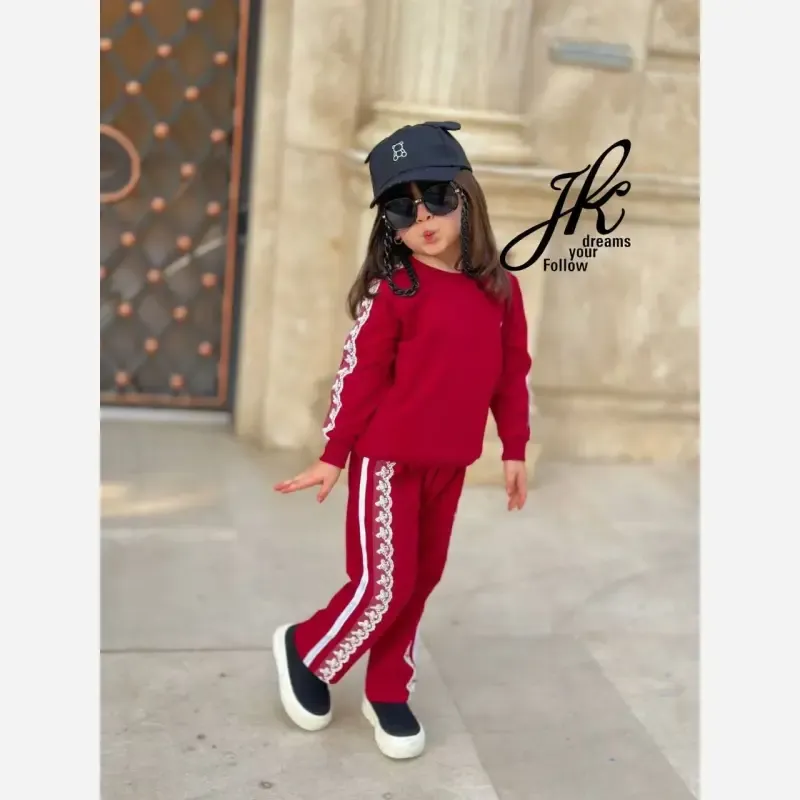 بلوز و شلوار دخترانه دورس پنبه لاکرا مناسب سایز 40 تا 55 (2)