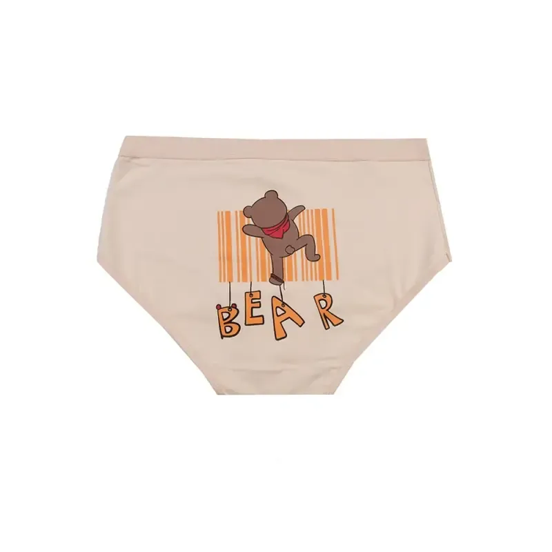 شورت اسلیپ زنانه نخی چاپی طرح خرس BEAR برند بانو سایز 2XL