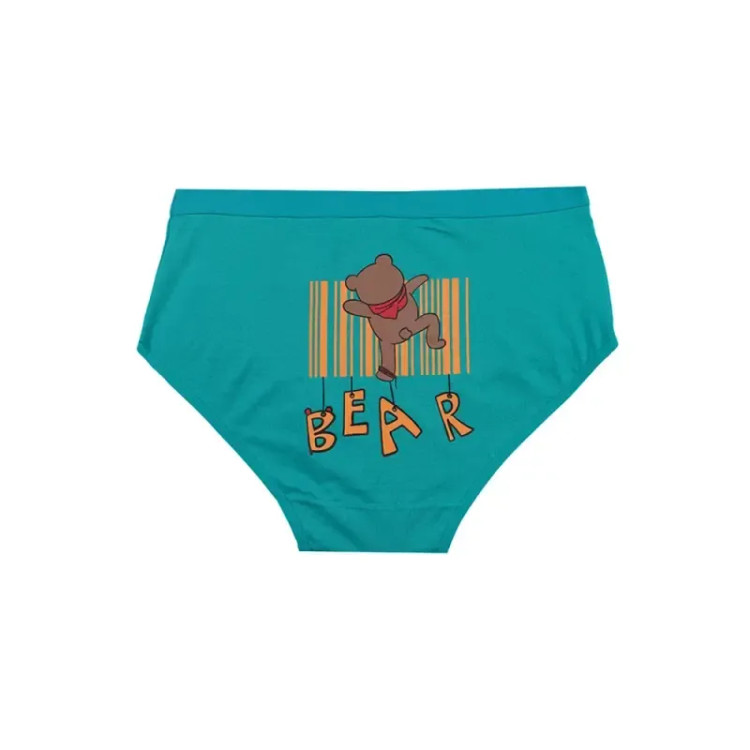 شورت اسلیپ زنانه نخی چاپی طرح خرس BEAR برند بانو سایز 2XL