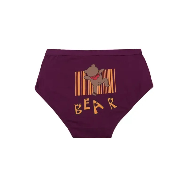 شورت اسلیپ زنانه نخی چاپی طرح خرس BEAR برند بانو سایز 2XL