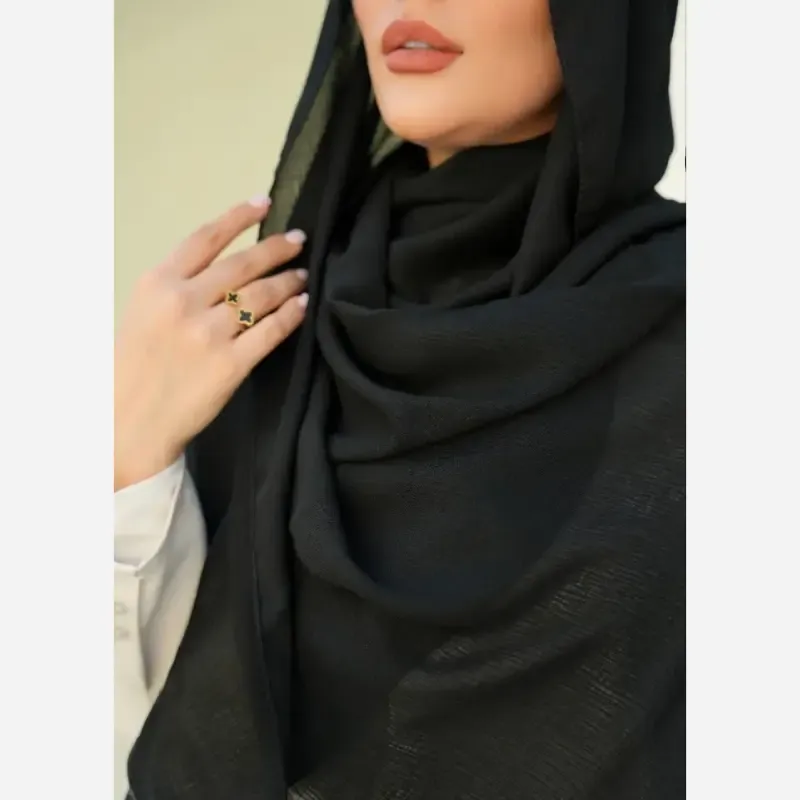 شال درختی تابستونی سبک و خنک قواره 200 در 75 رنگ شیری