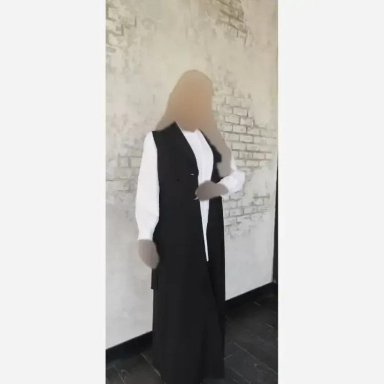 وست و کمربند زنانه طرح نلا جنس کرپ مازراتی قد 140