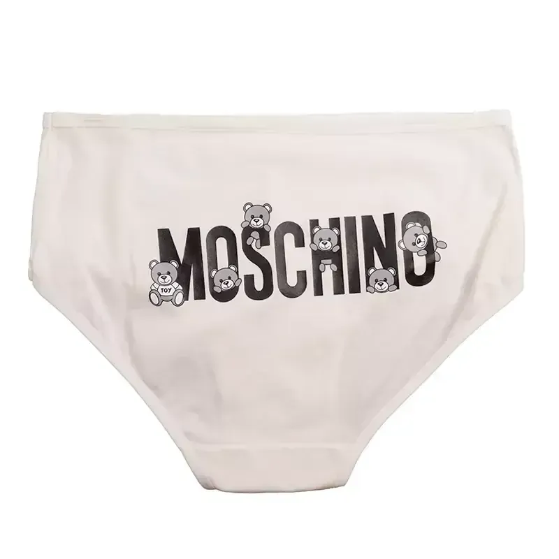شورت اسلیپ زنانه نخی چاپی طرح خرس moschino برند بانو سایز XL