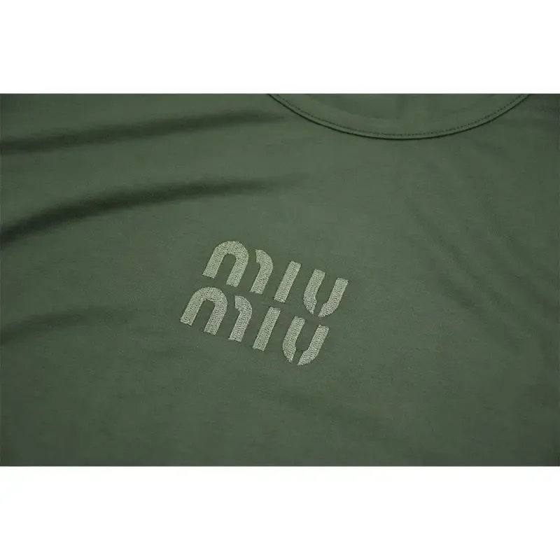 تاپ زنانه ویسکوز آستین حلقه طرح MIU MIU کد 11117