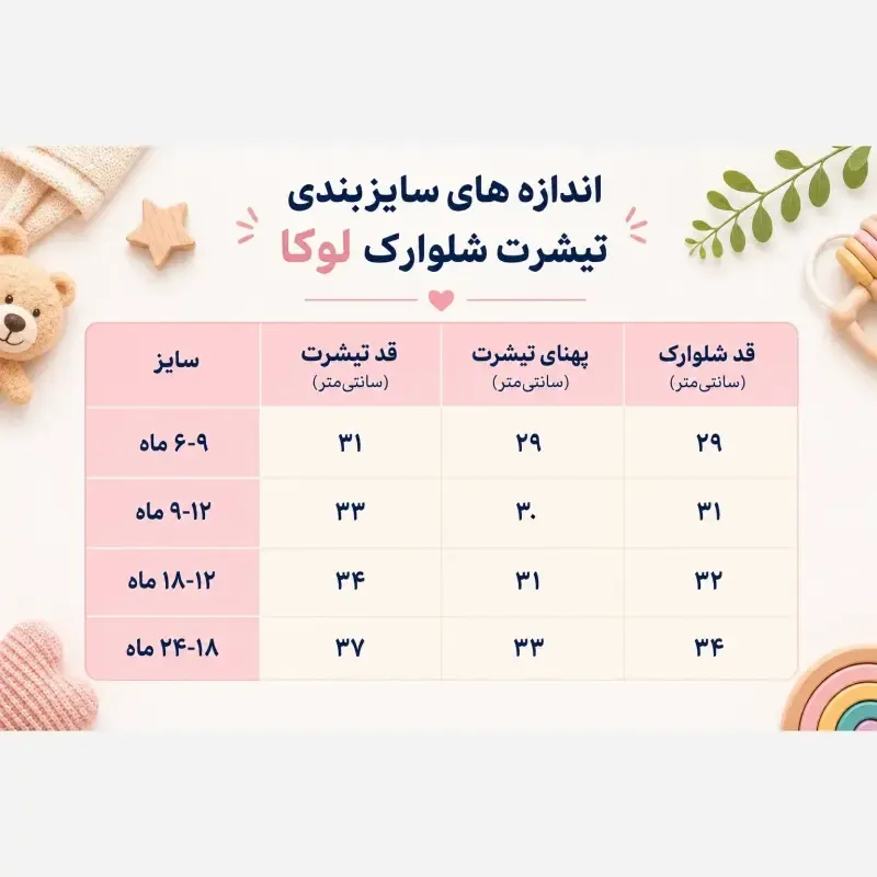 ست تیشرت و شلوارک نوزادی لوکا طرح پرنده