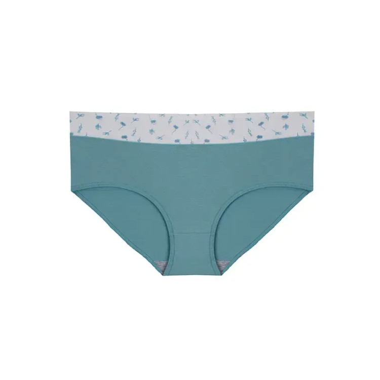 شورت زنانه اسلیپ نخی کمر پهن طرح برگ سایز Free Size