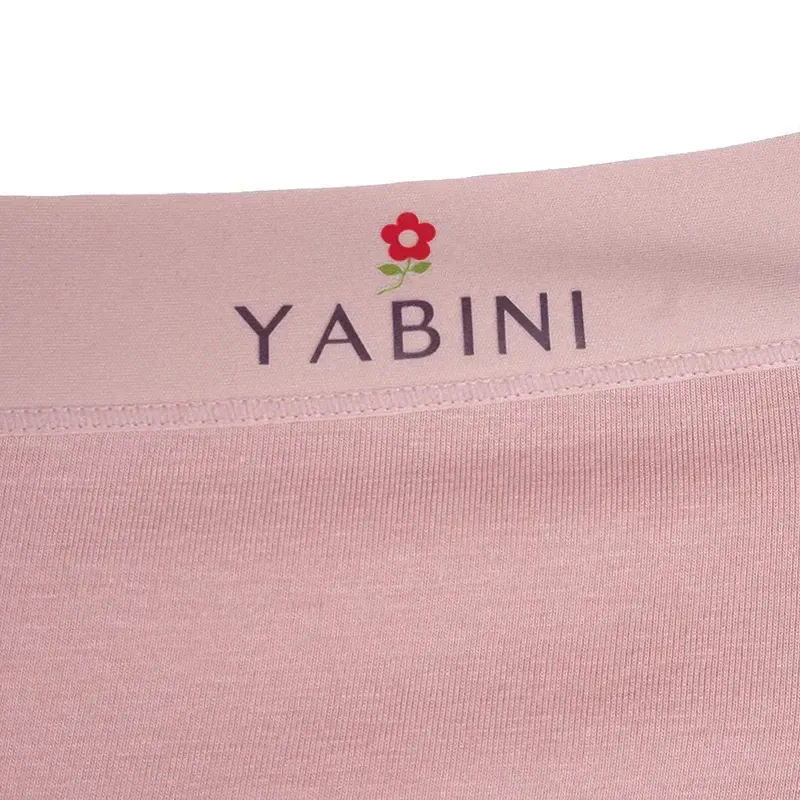شورت زنانه اسلیپ کش لیزری طرح نوشته دار لاتین YABIN جنس نخ و پنبه فری سایز