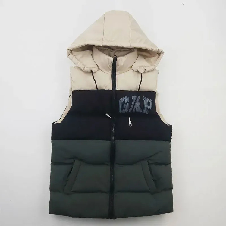 پافر پسرانه GAP طوسی شمعی سه رنگ جیبدار