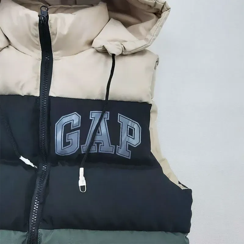پافر پسرانه GAP طوسی شمعی سه رنگ جیبدار