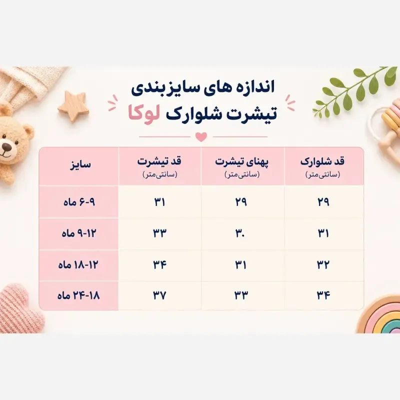ست تیشرت و شلوارک نوزادی طرح آووکادو لوکا