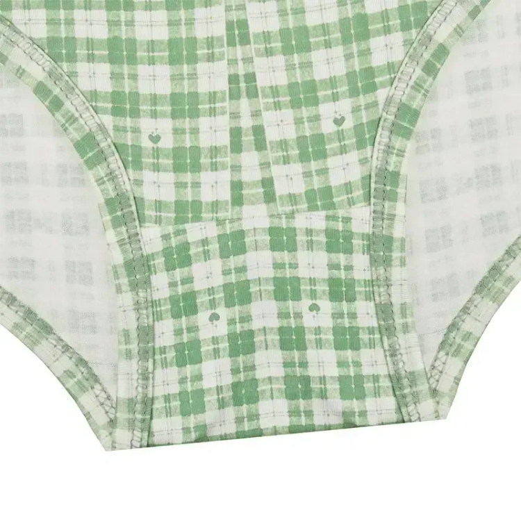 شورت زنانه اسلیپ نخی چهارخونه طرح خرس خرگوش و گوزن سایز 2XL ساحل