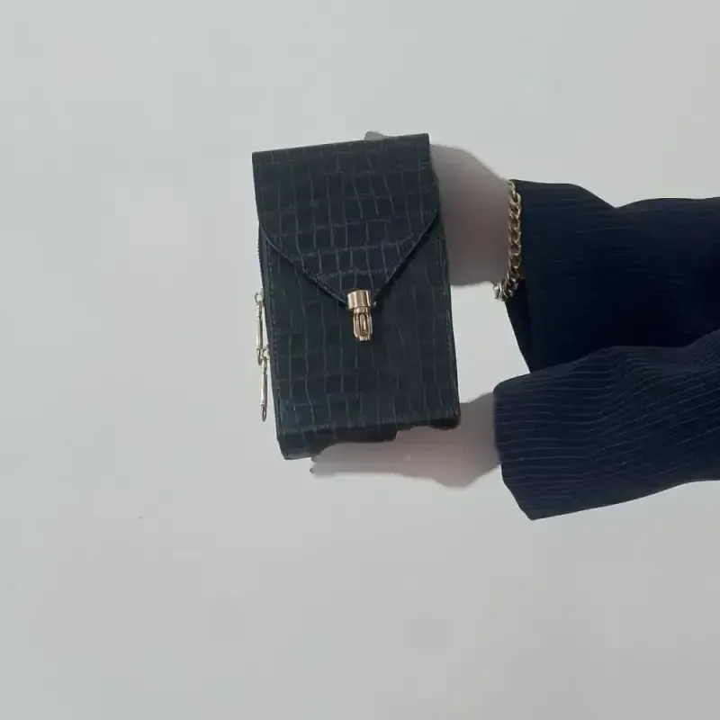 کیف دوشی چرم طرح سنگی