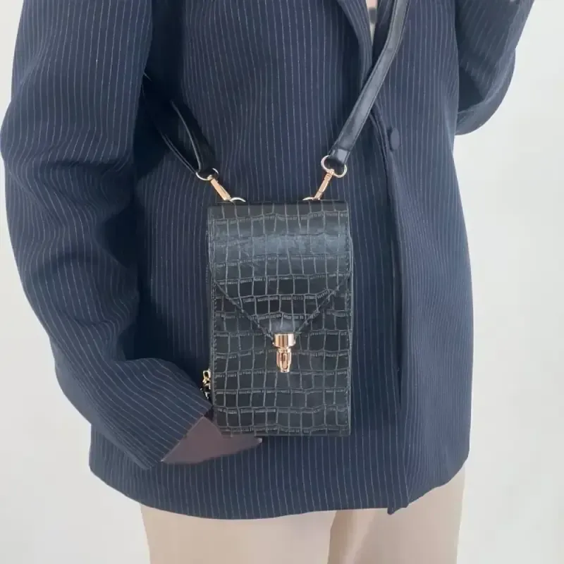 کیف دوشی چرم طرح سنگی