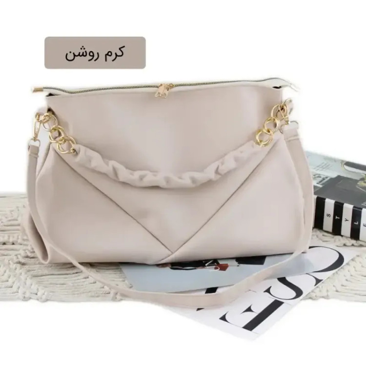 کیف زنانه چرم مصنوعی روزمره و رسمی بند بلند (2)