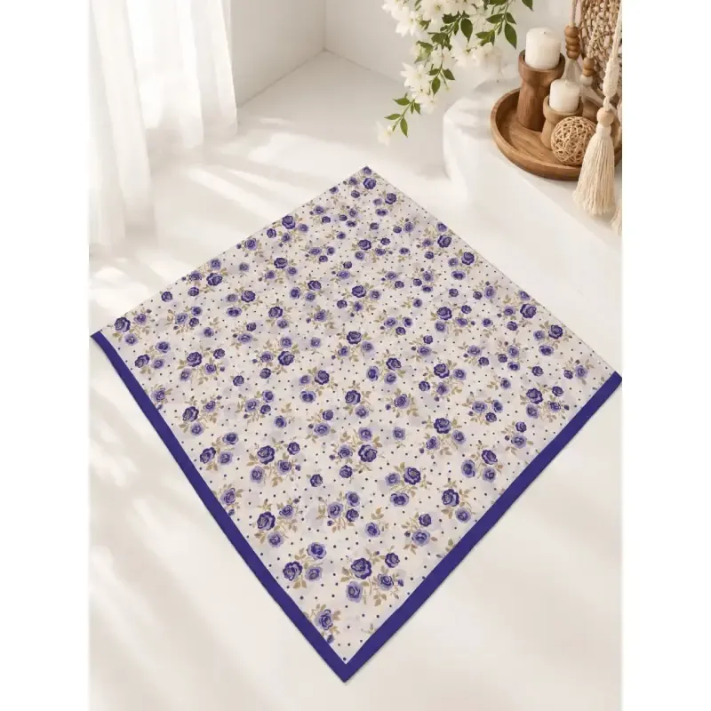 روسری ساتن حریر مجلسی سایز 120 در 120 زنانه