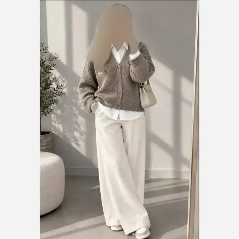 ژاکت بافت چهار دکمه نخ ترک ضد حساسیت