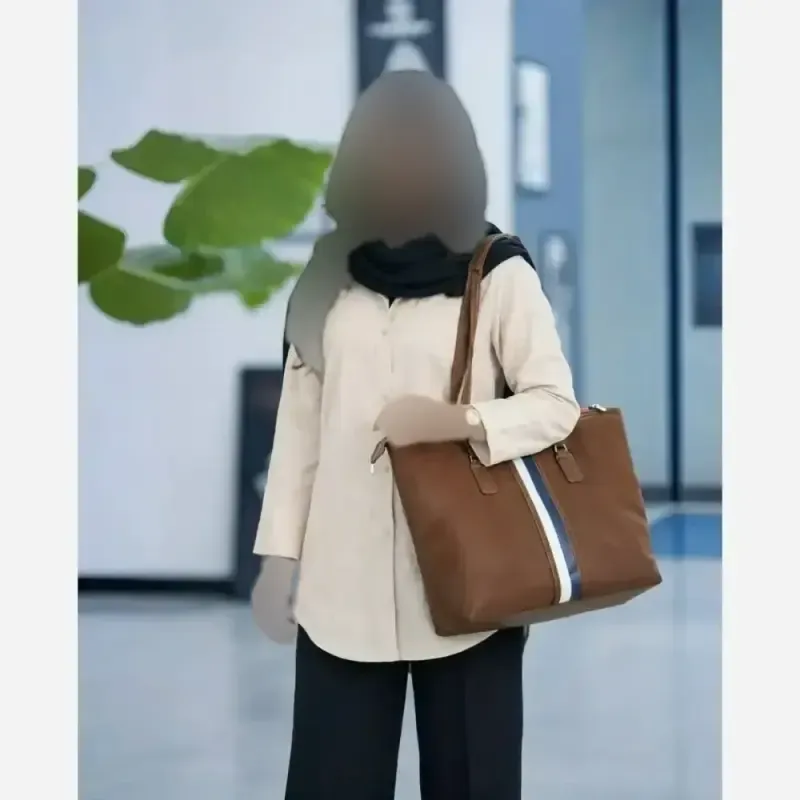 کیف زنانه ترند رنگبندی متنوع سایز 27 در 40