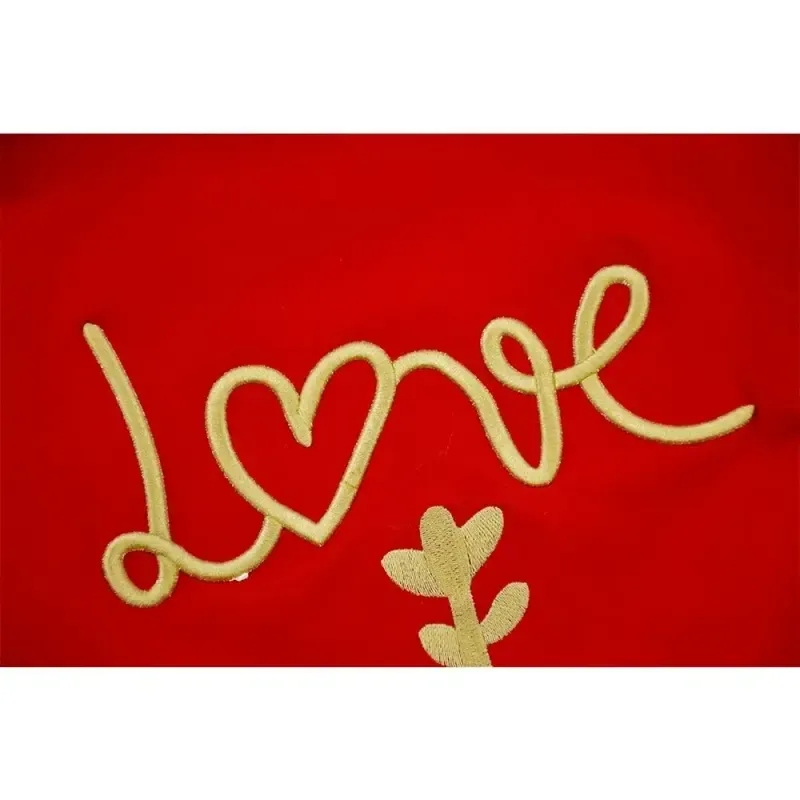 بلوز دخترانه قرمز LOVE دور斯 مناسب پاییز و زمستان