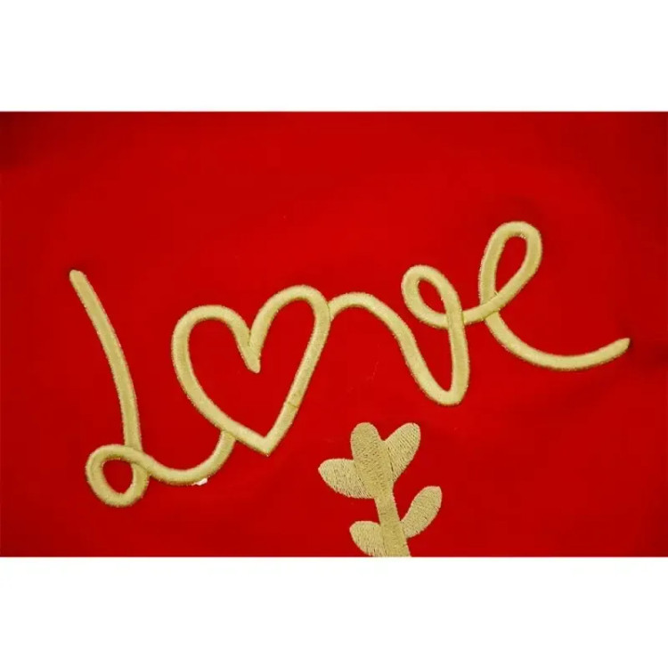 بلوز دخترانه قرمز LOVE دور斯 مناسب پاییز و زمستان
