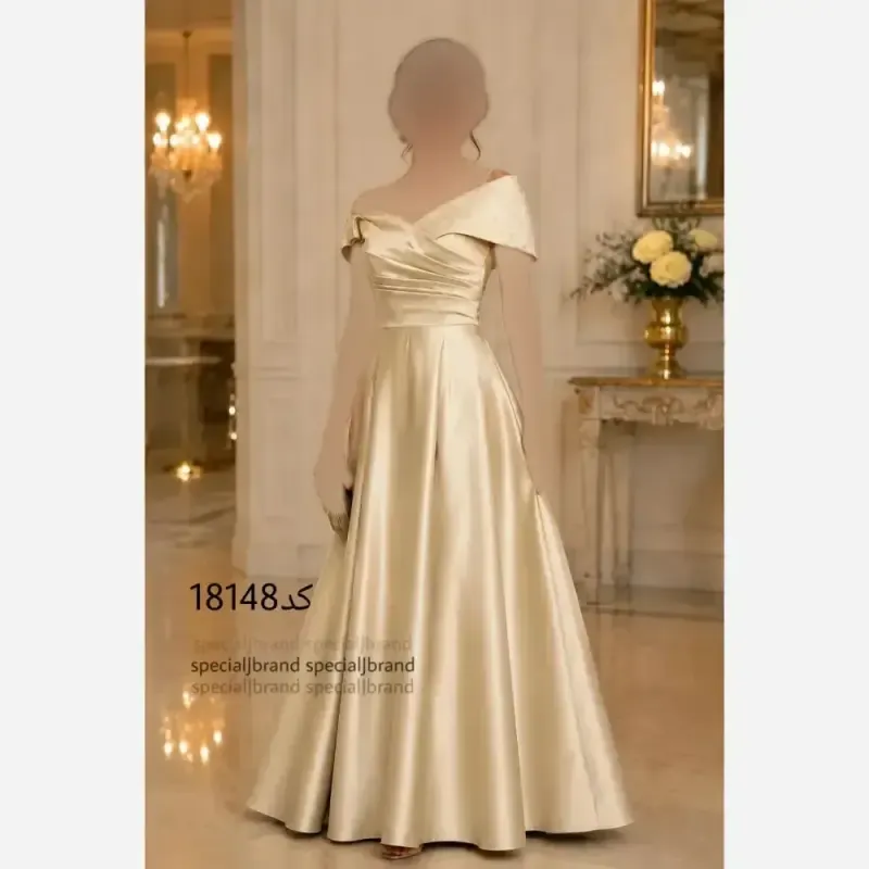 ماکسی مجلسی زنانه ساتن بارانیا