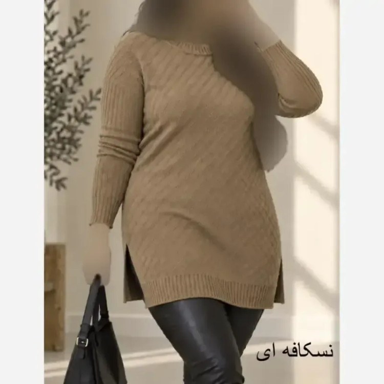 تونیک بافت زنانه نخ ترک آکرلیک ضد حساسیت سایز 38 تا 48