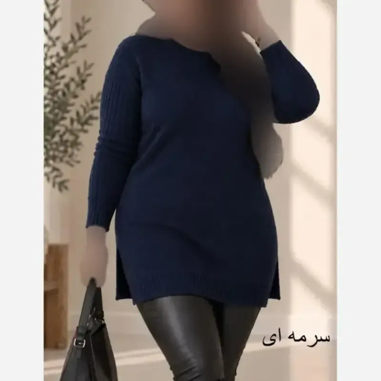 تونیک بافت زنانه نخ ترک آکرلیک ضد حساسیت سایز 38 تا 48