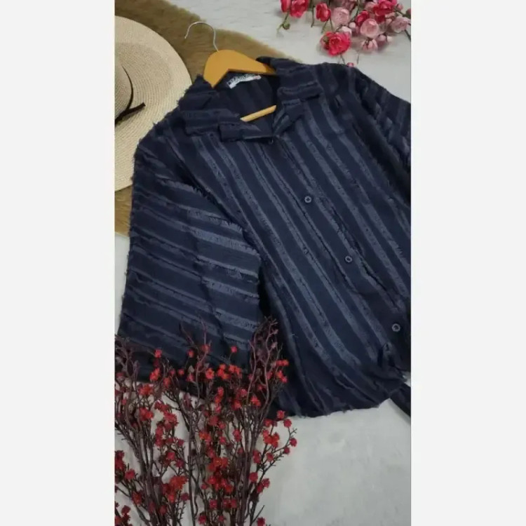 شومیز گره ای زنانه مدل هانیه جنس صوفیا فری سایز رنگ مشکی طوسی سرمه ای سبز