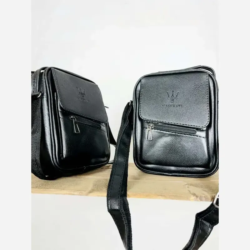 کیف مردانه زیپ مورب سایز کوچک