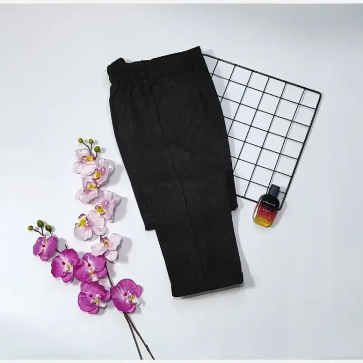 شلوار مام استایل فوتر پشمی زنانه سایز 40 تا 48 قد 90 تا 92 سانت