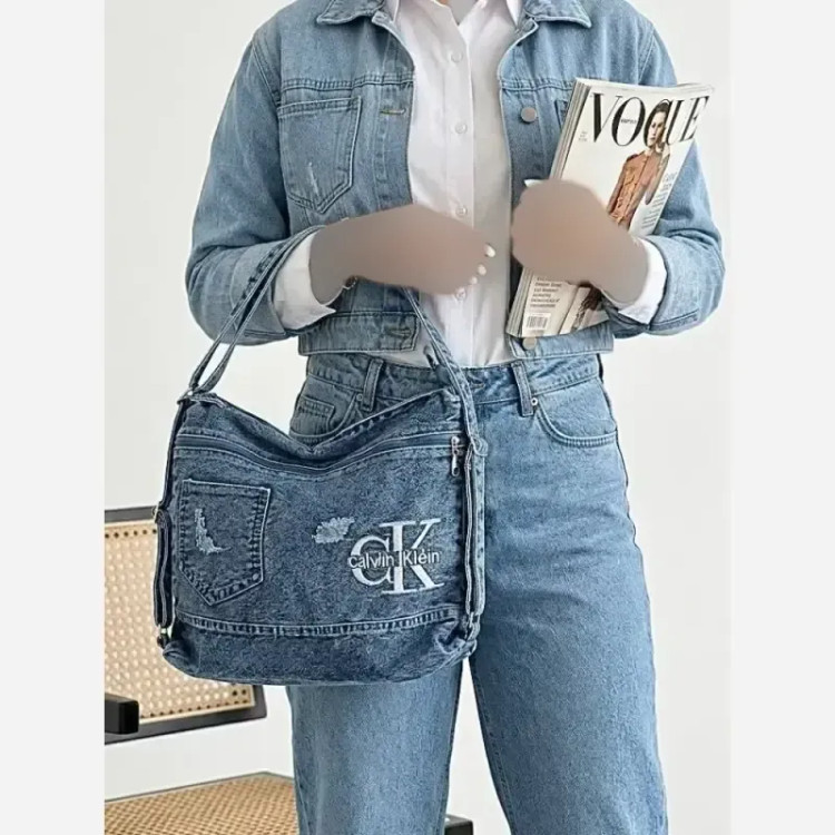 کیف جین 3کاره زنانه لی خارجی درجه یک ابعاد 35 در 35 سانت