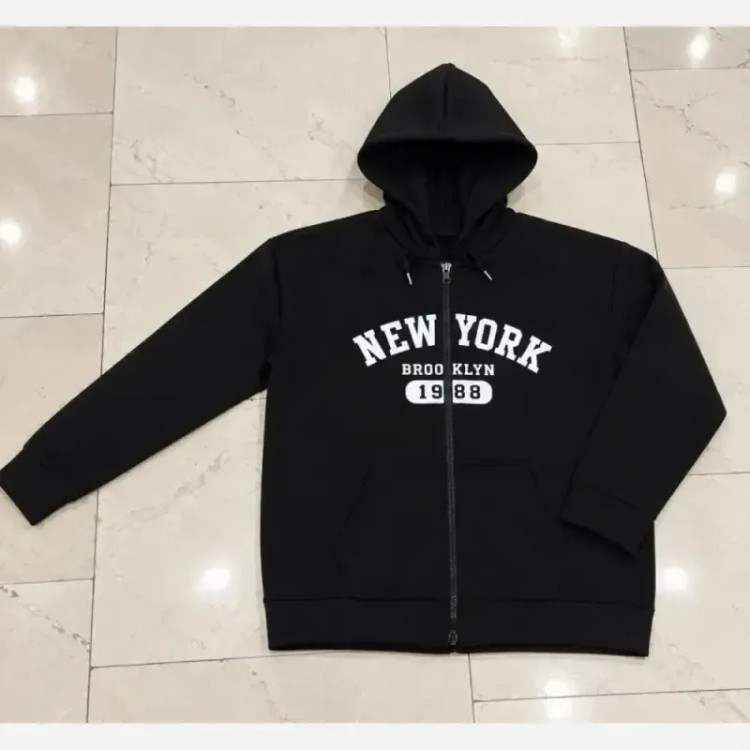 سویشرت new york داخل کرکی فری سایز