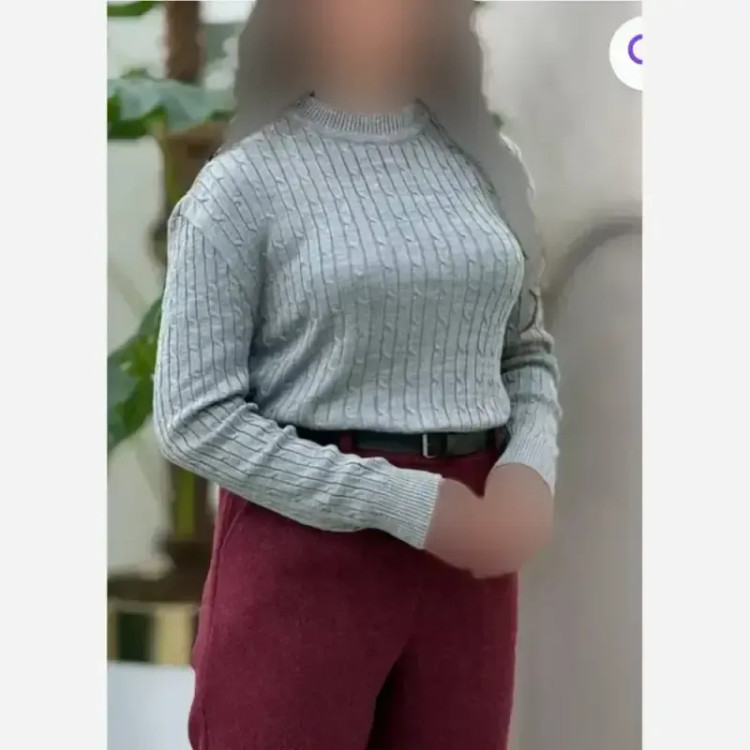 بلوز گپ مارپیچ بافت آکریلیک فری سایز زنانه
